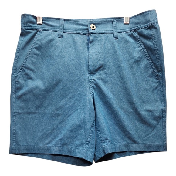 32 Degrees Cool Men's Stretch Shorts Size M Soft Comfort Blue Casual Summer Gym - Picture 1 of 14